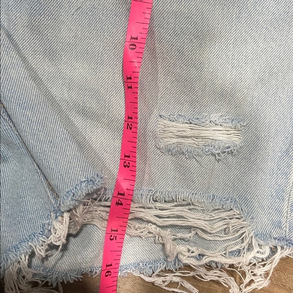 Old Navy Slouchy Straight High Rise Jean Shorts - Picture 5 of 6